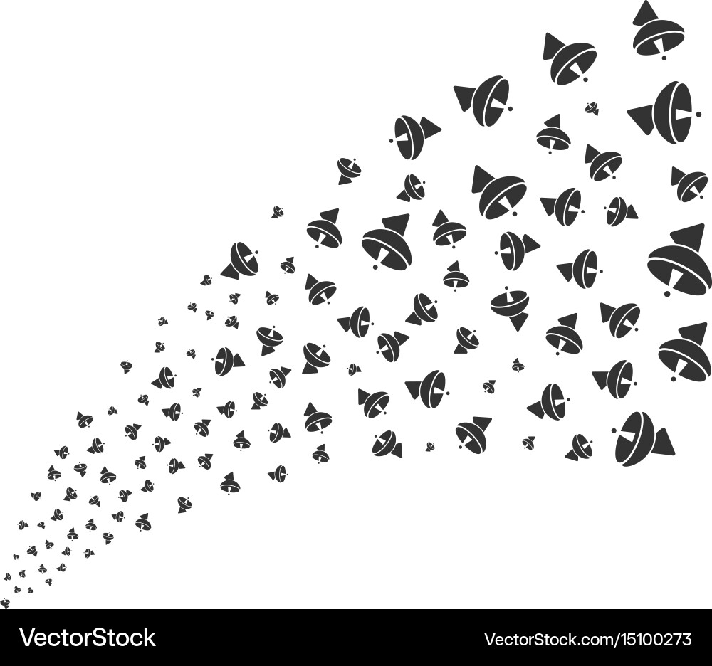 Radio telescope source stream Vector Image