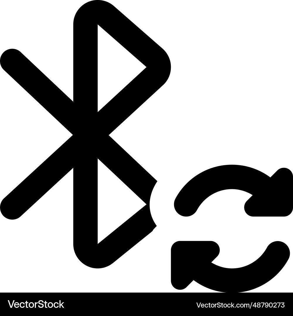 Repeating bluetooth connection on phone Vector Image