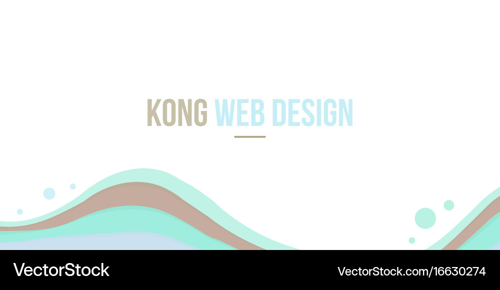 Abstract background header website design wave Vector Image