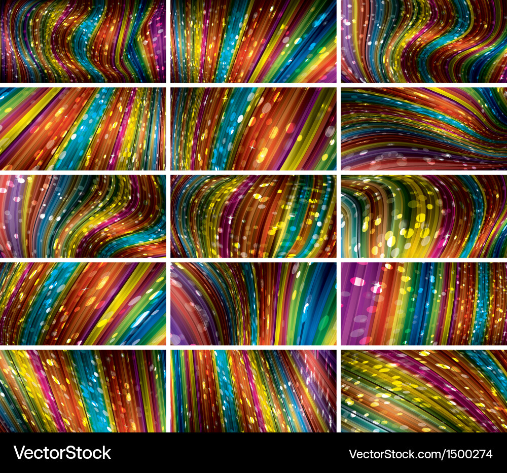 Abstract bokeh background set Vector Image