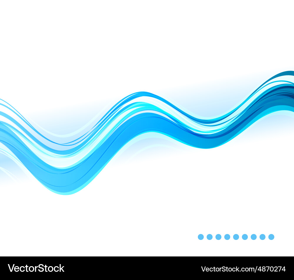 Abstract curved lines background template vector image
