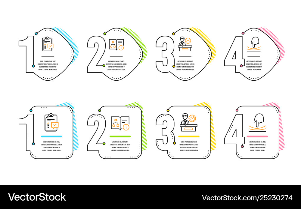 Checklist technical algorithm and presentation Checklist technical algorithm and presentation vector image
