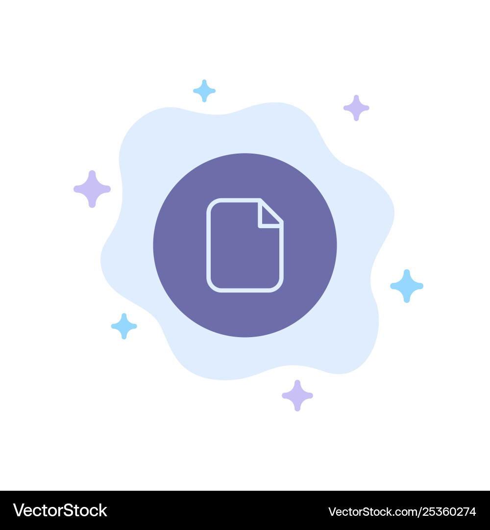 Document file basic ui blue icon on abstract Document file basic ui blue icon on abstract vector image