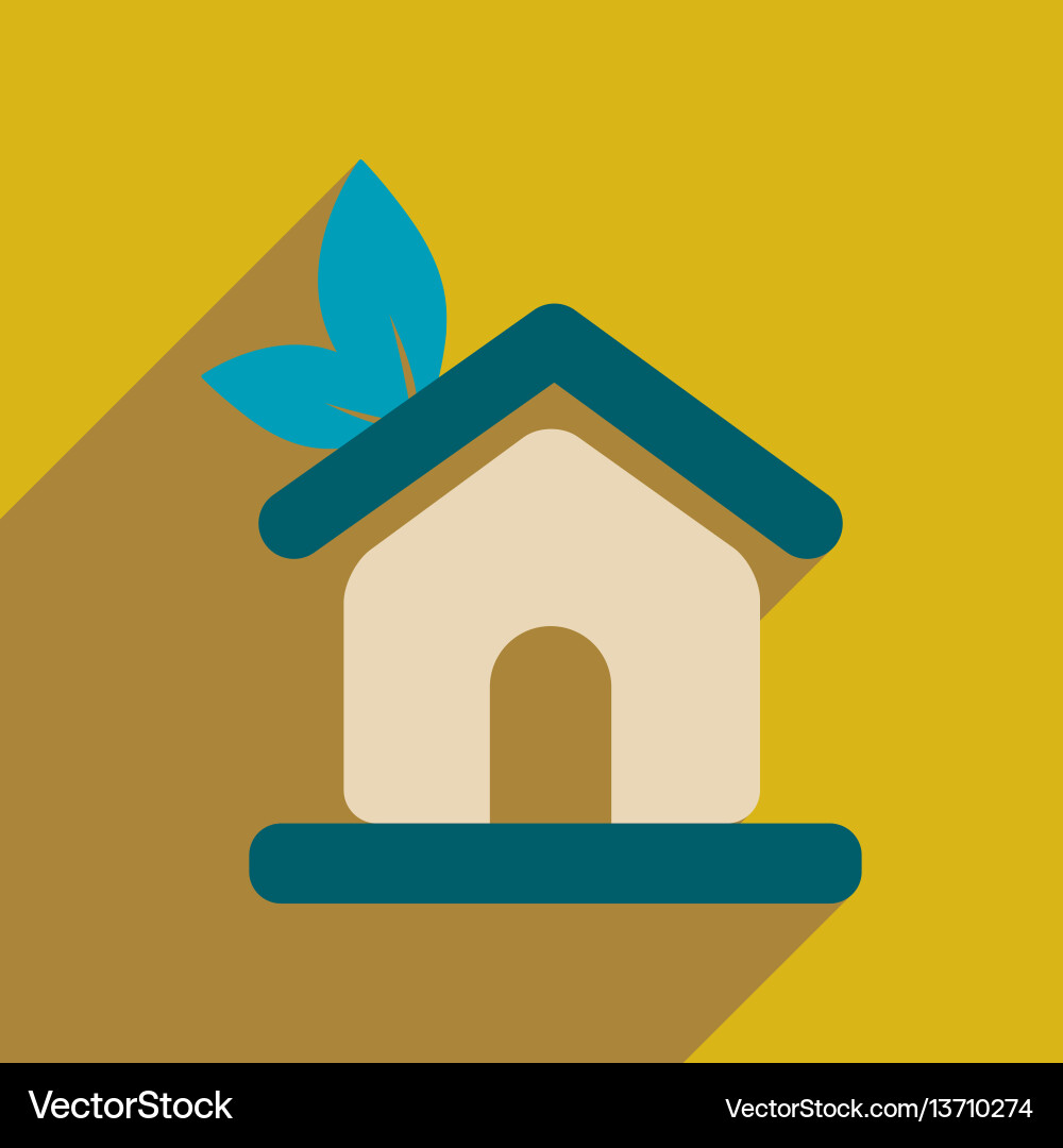 Flat web icon with long shadow vector image