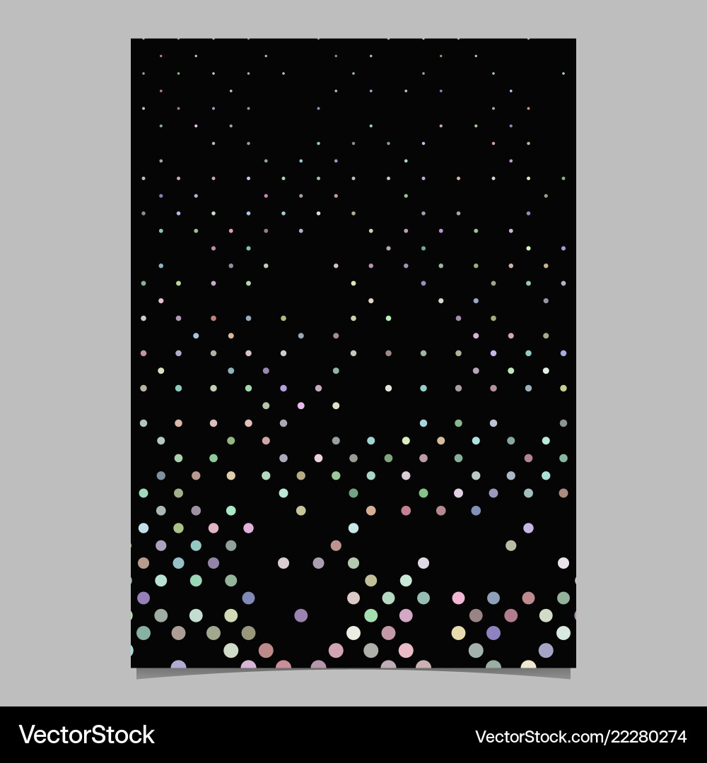 Multicolored dot pattern brochure background vector image