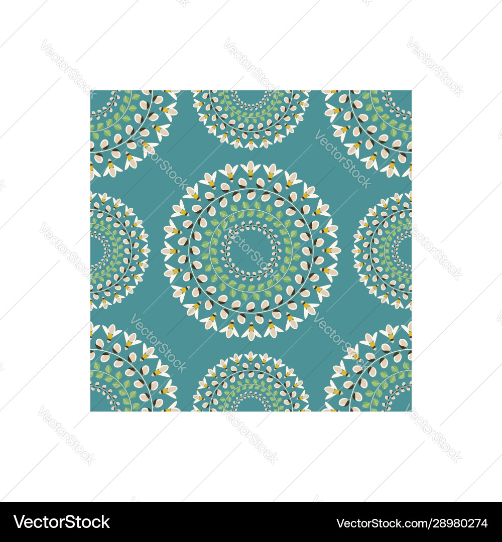 Seamless pattern background with spring motiv Vector Image