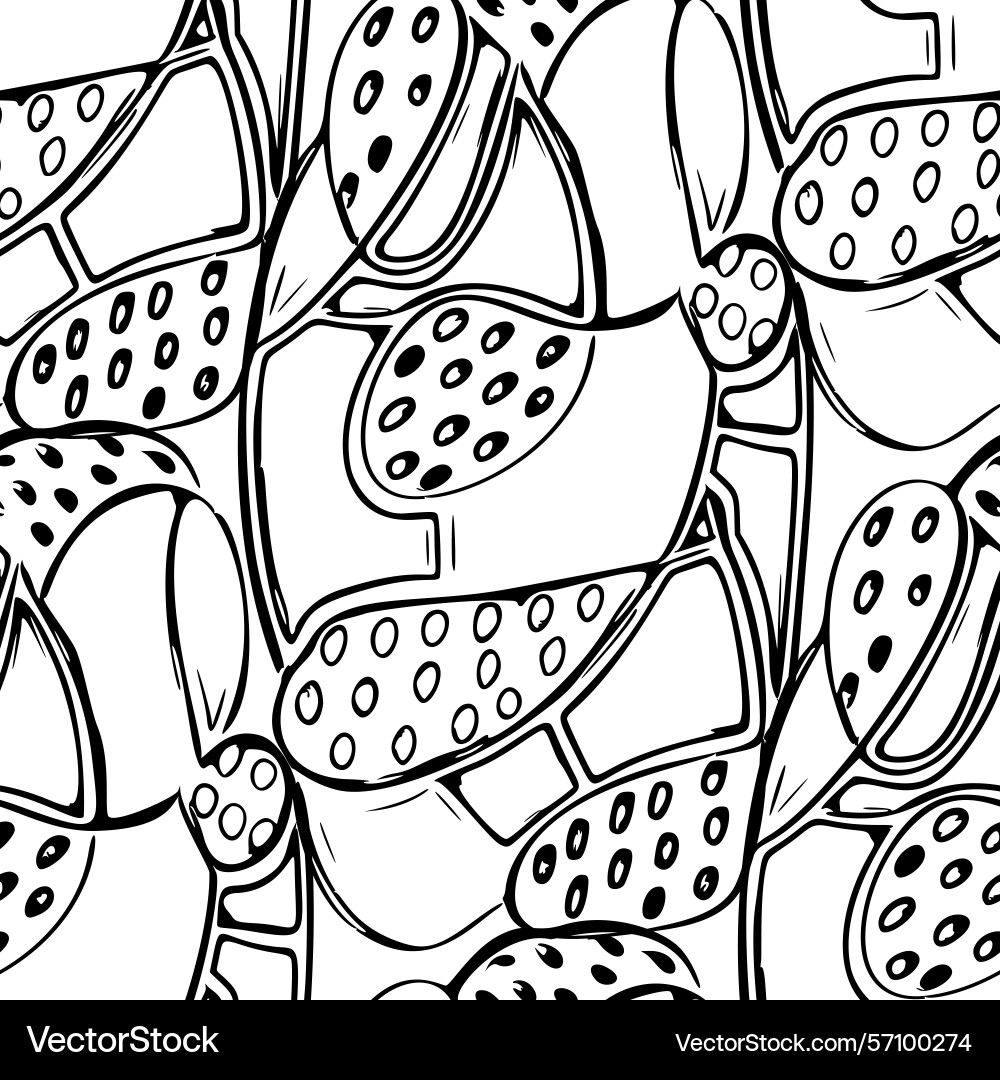 Seamless pattern with a simple abstract drawing Vector Image