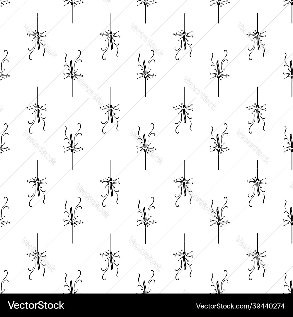 Sparkler pattern seamless Sparkler pattern seamless vector image