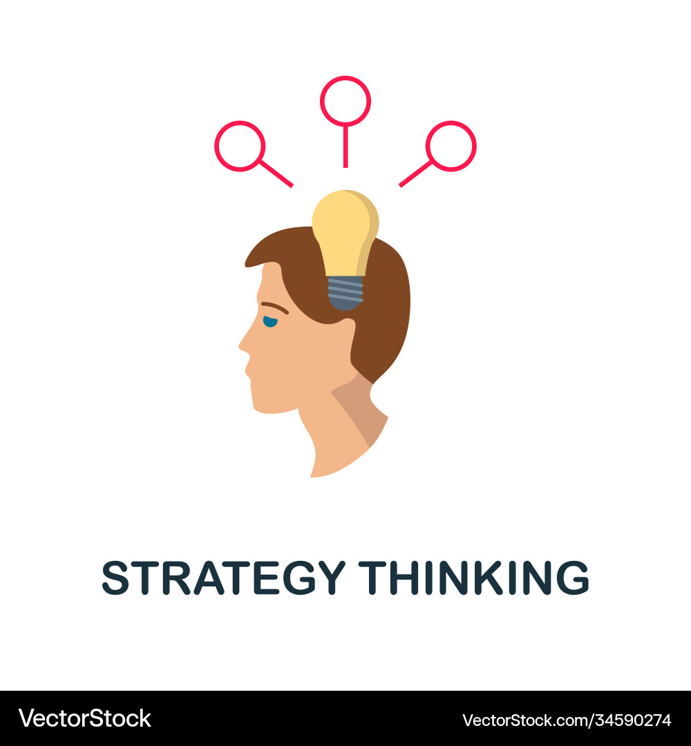 Strategy thinking icon simple element from Strategy thinking icon simple element from vector image