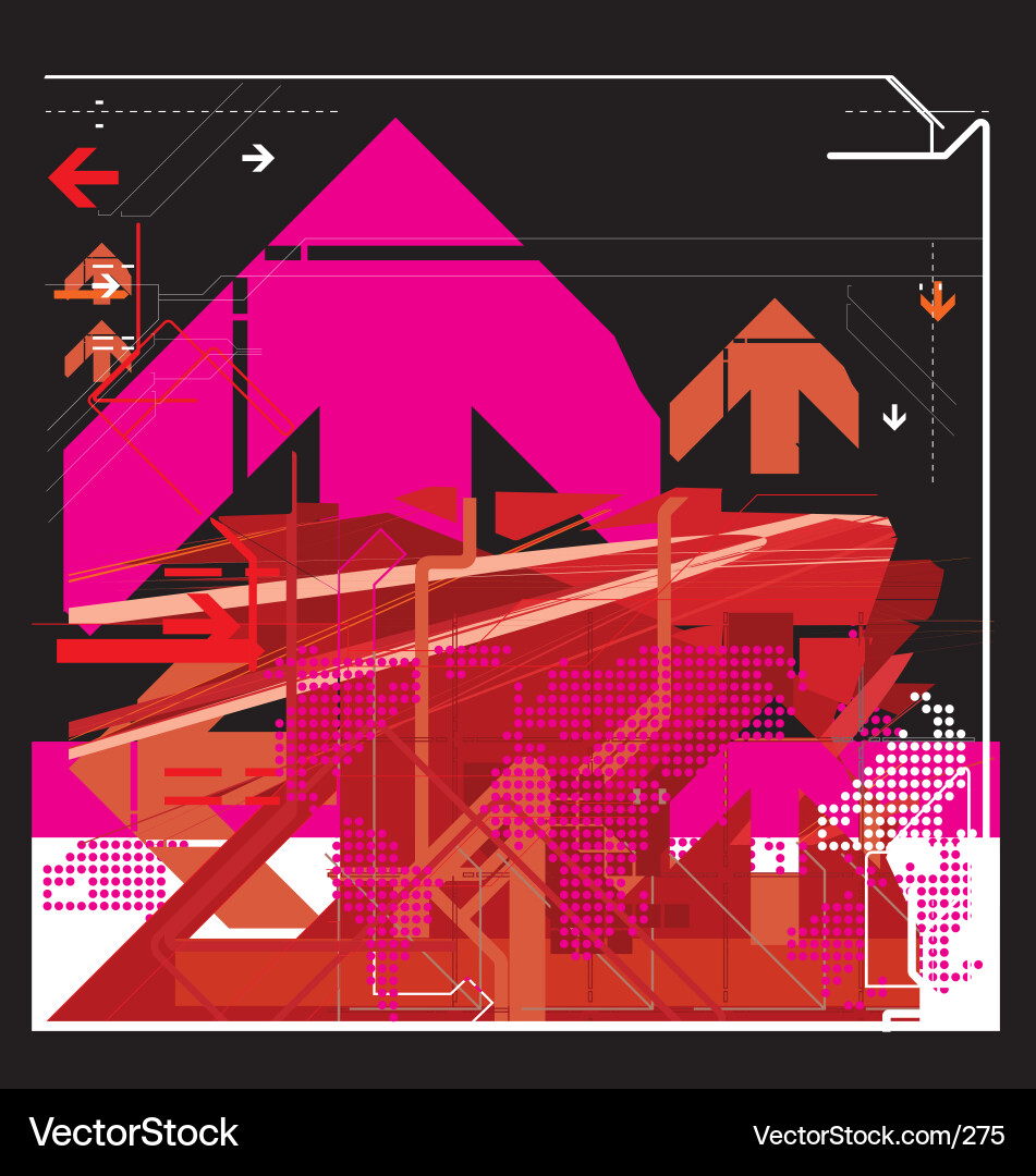 Abstract Tech Grid Background vector image