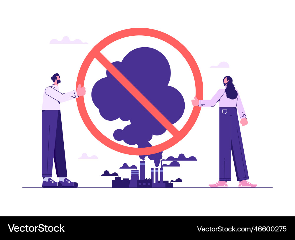 Conceptual of global warming and environmental vector image