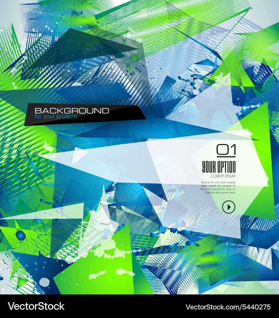 Dynamic Polygonal Background vector image