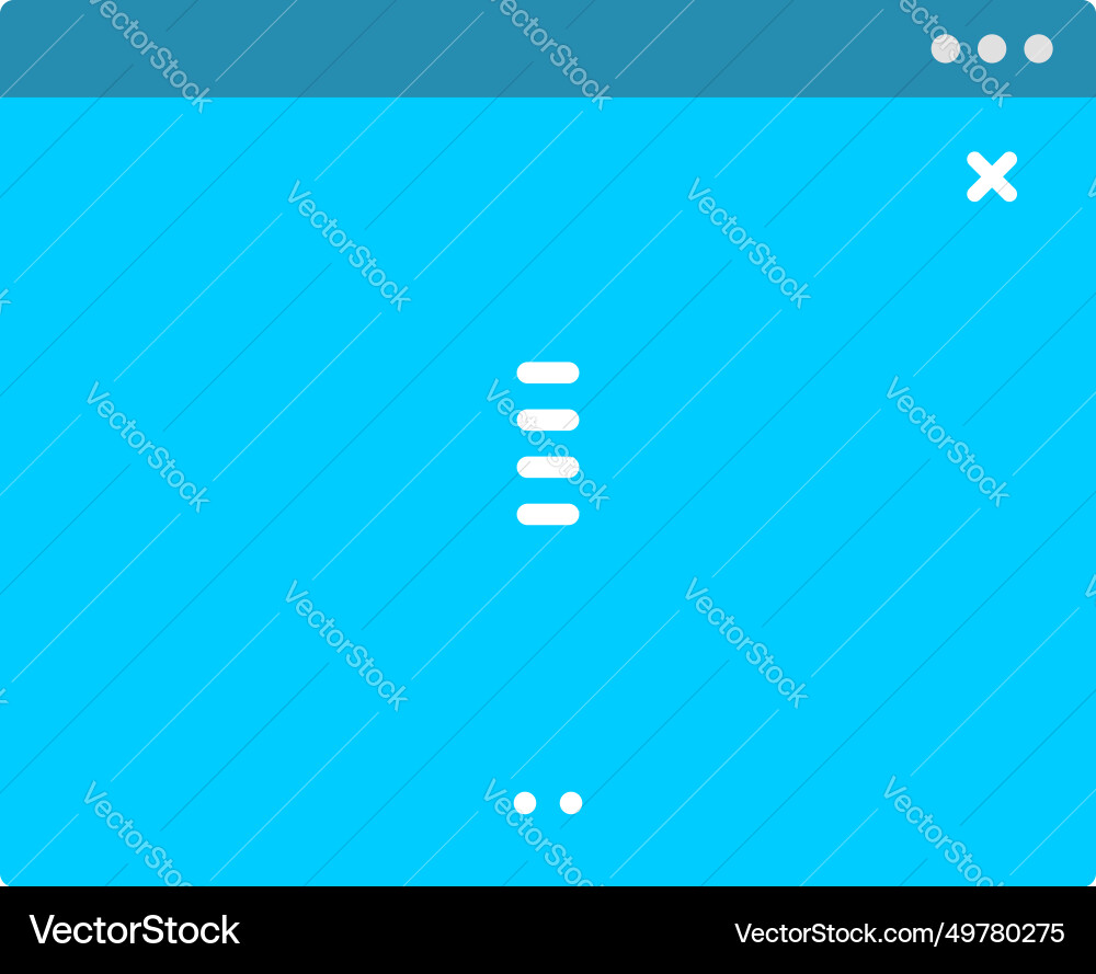Full page flat website prototype icon pictogram Vector Image