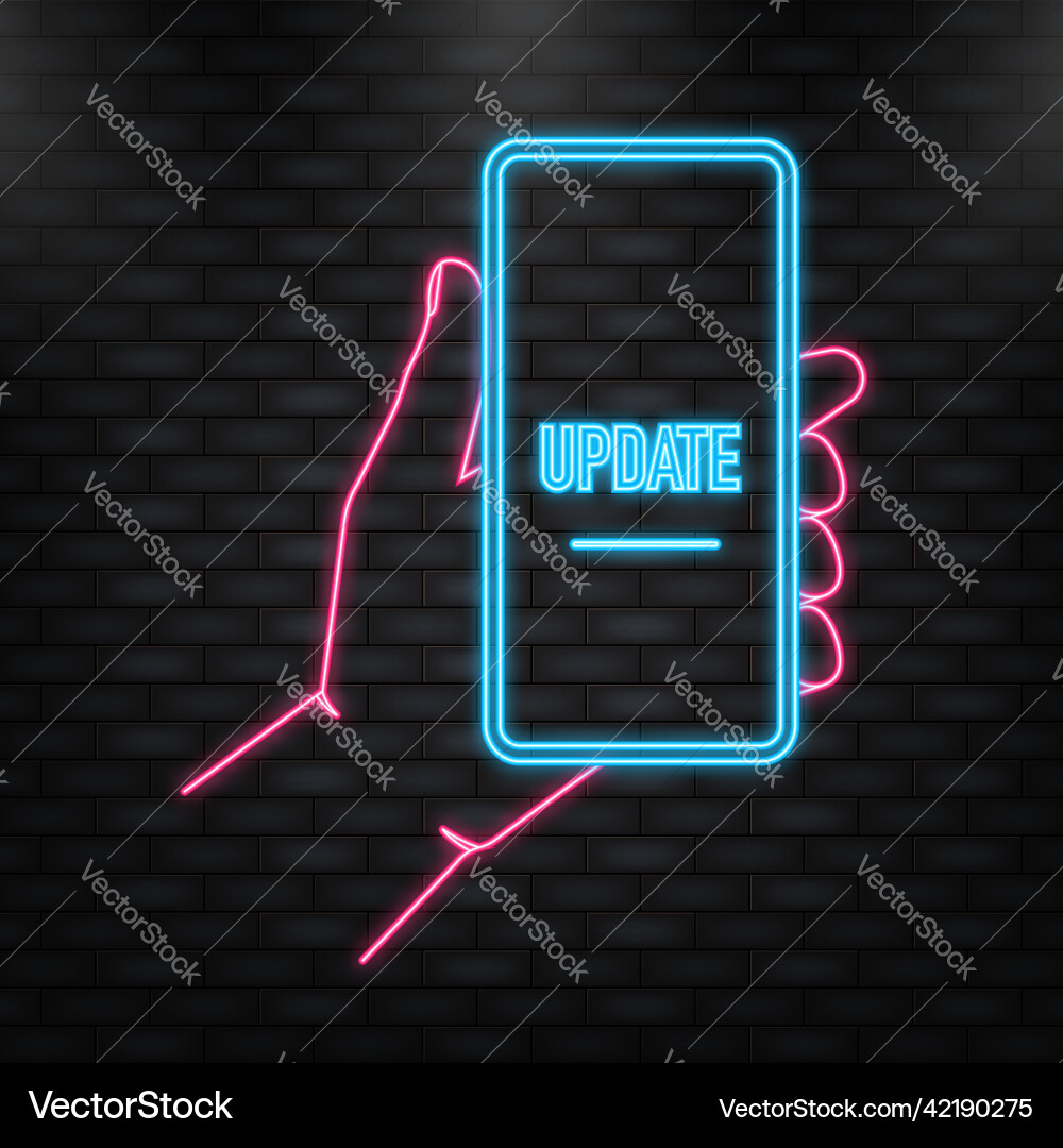 Neon-Icon-Daten aktualisieren oder synchronisieren mit Bar Neon-Icon-Daten aktualisieren oder synchronisieren mit Bar vektorbild