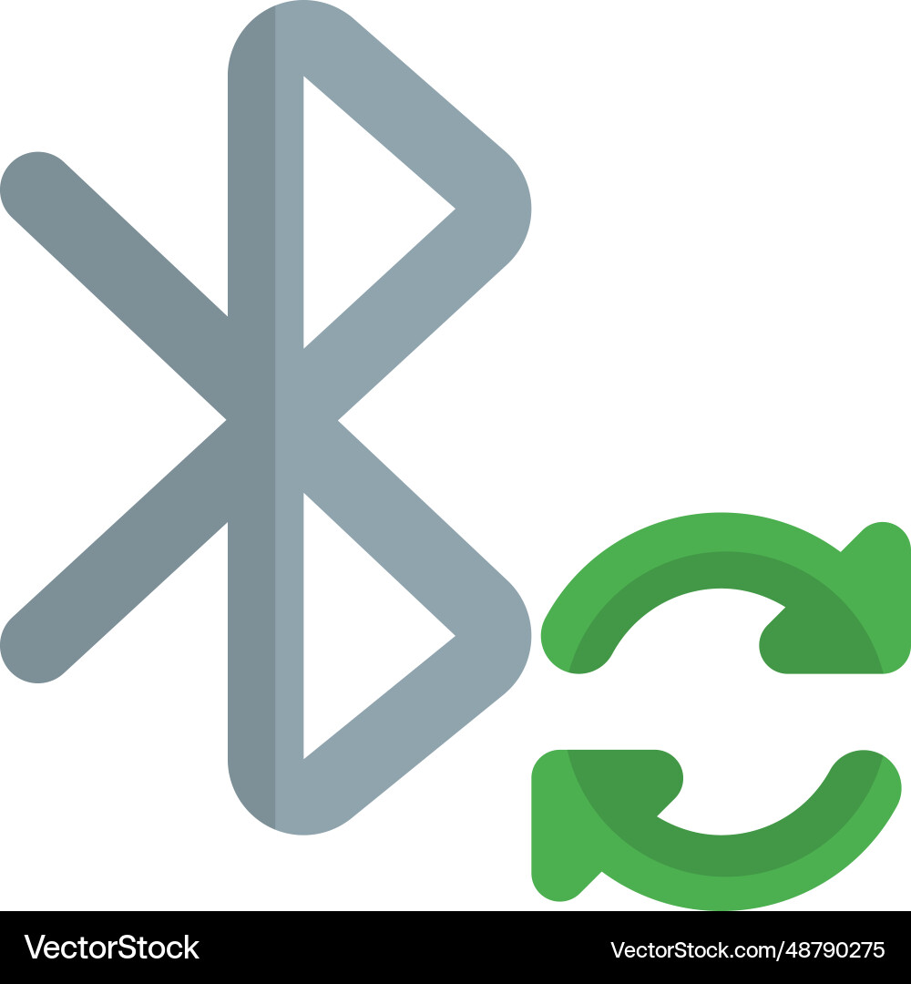 Repeating bluetooth connection on phone vector image