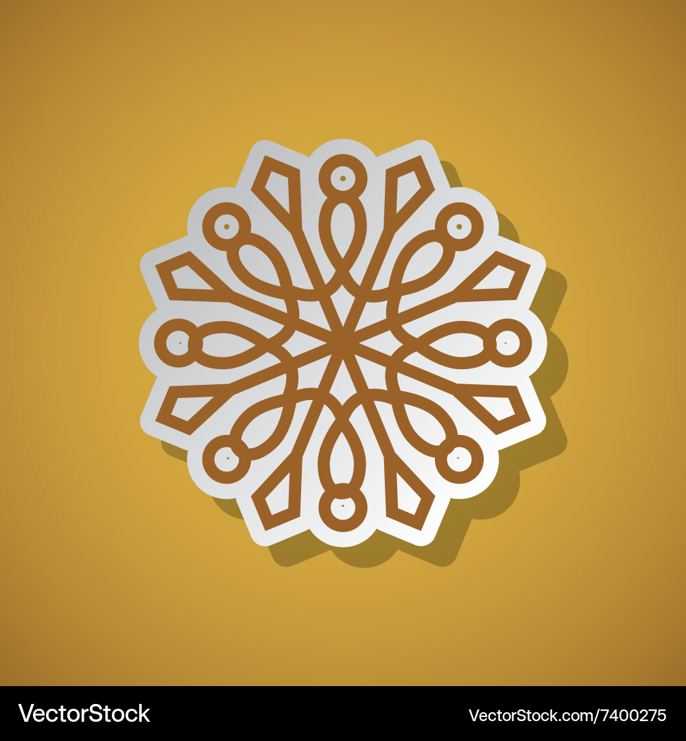 Snowflake concept design vector image