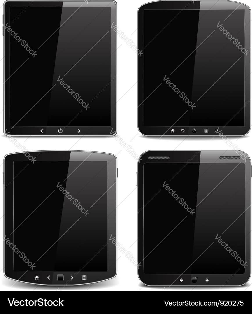 Tablet computers Vector Image