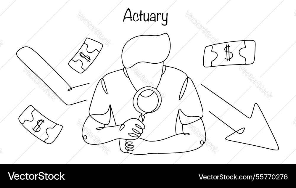 Actuary Actuary vector image