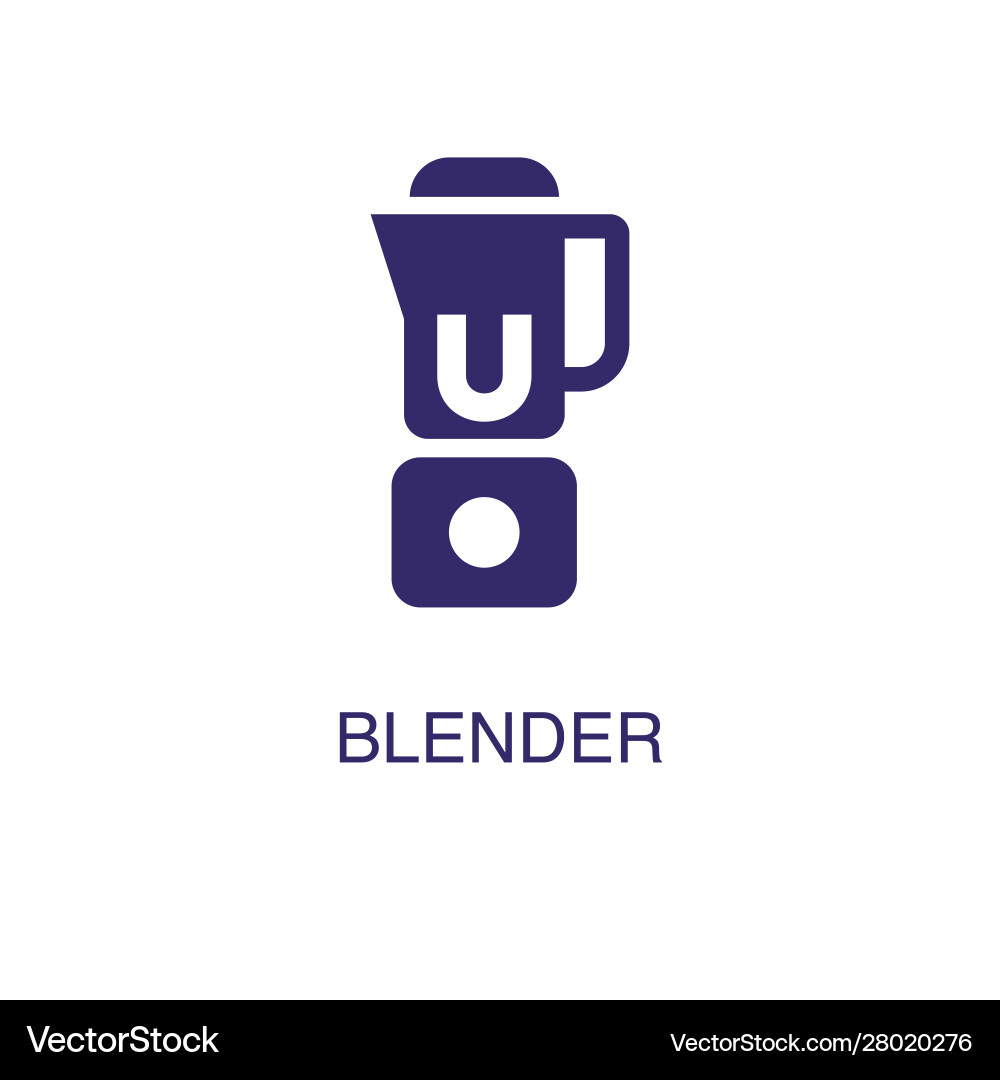 Blender element in flat simple style on white vector image