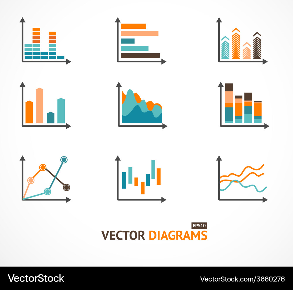 Chart & Diagram Elements vector image