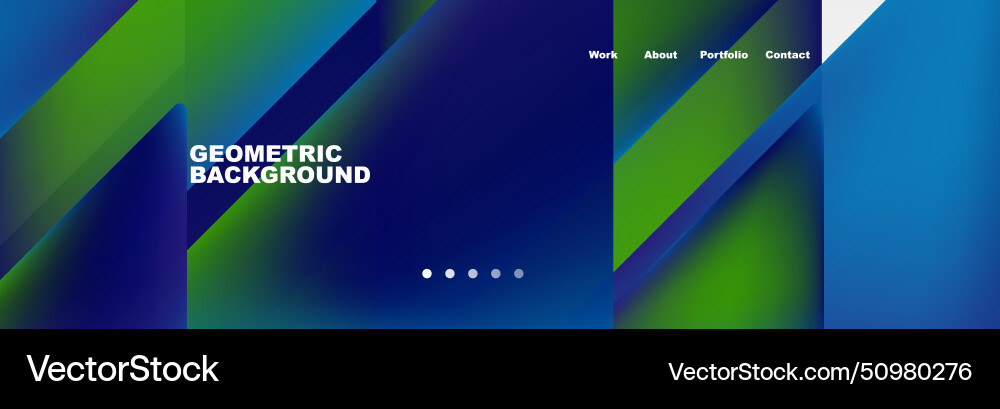 Colorful fluid gradient triangles and squares web Colorful fluid gradient triangles and squares web vector image