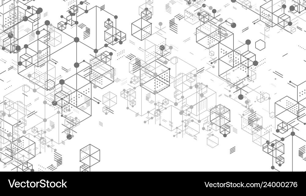 Digital Mesh Abstract Background vector image