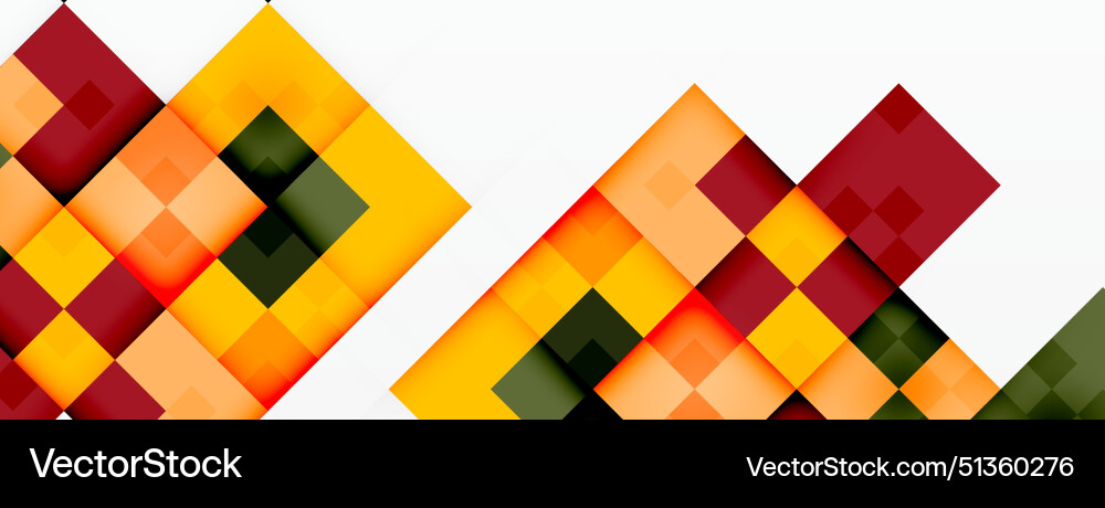 Dynamic colorful squares background Dynamic colorful squares background Vector Image