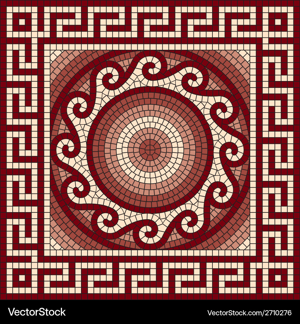 Greek meander ornament Royalty Free Vector Image