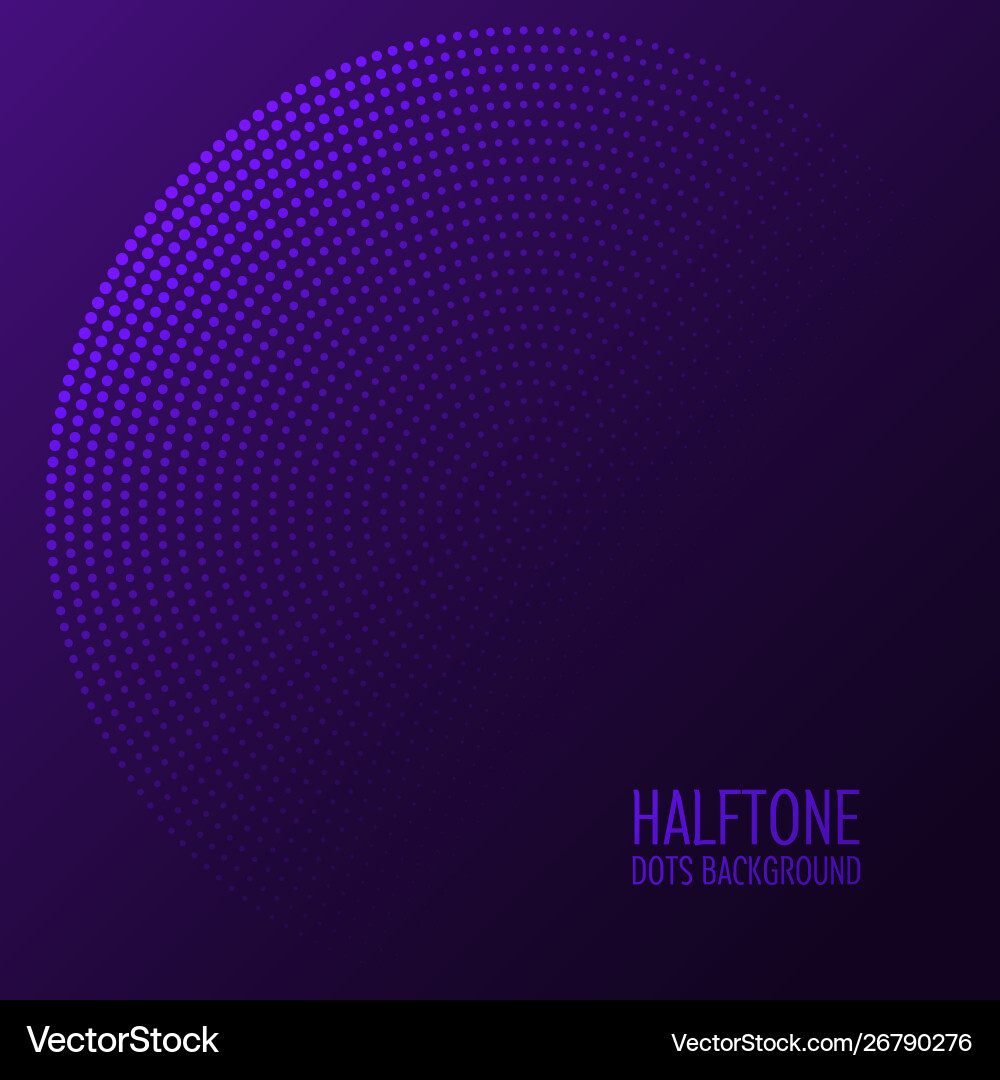 Halftone Dot Pattern Background vector image