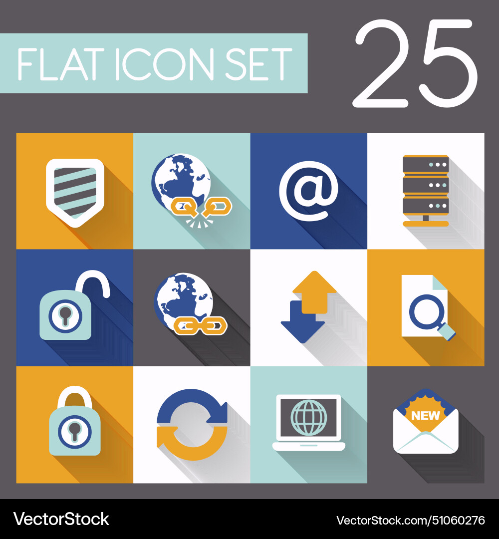 Internet and web icon set Internet and web icon set vector image