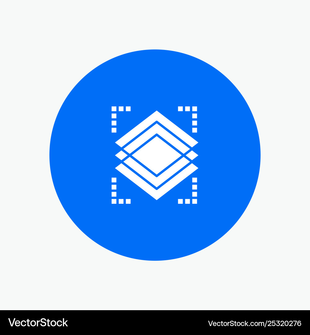 Layers object layer server white glyph icon Layers object layer server white glyph icon vector image