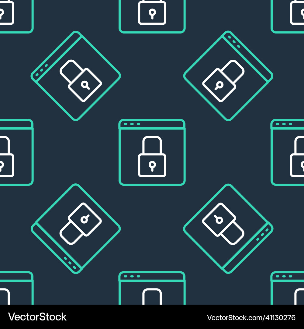 Line secure your site with https ssl icon Line secure your site with https ssl icon vector image