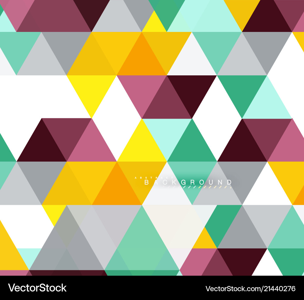 Multicolored triangles abstract background mosaic Multicolored triangles abstract background mosaic Vector Image