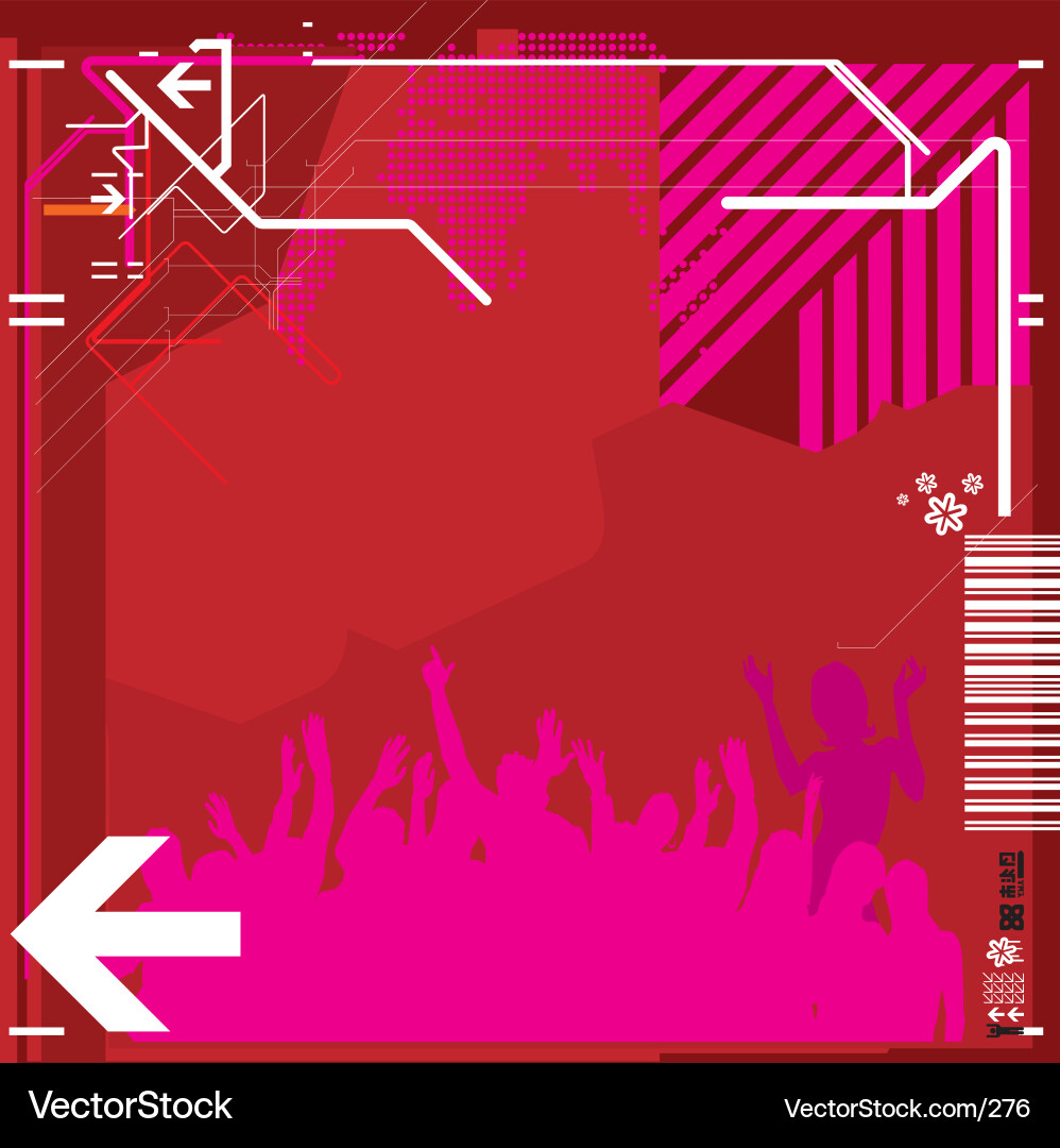 Neon Tech Grid Background vector image