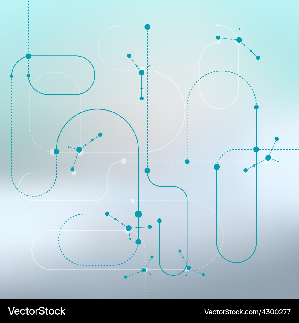 Abstract Gradient Background with Curves vector image