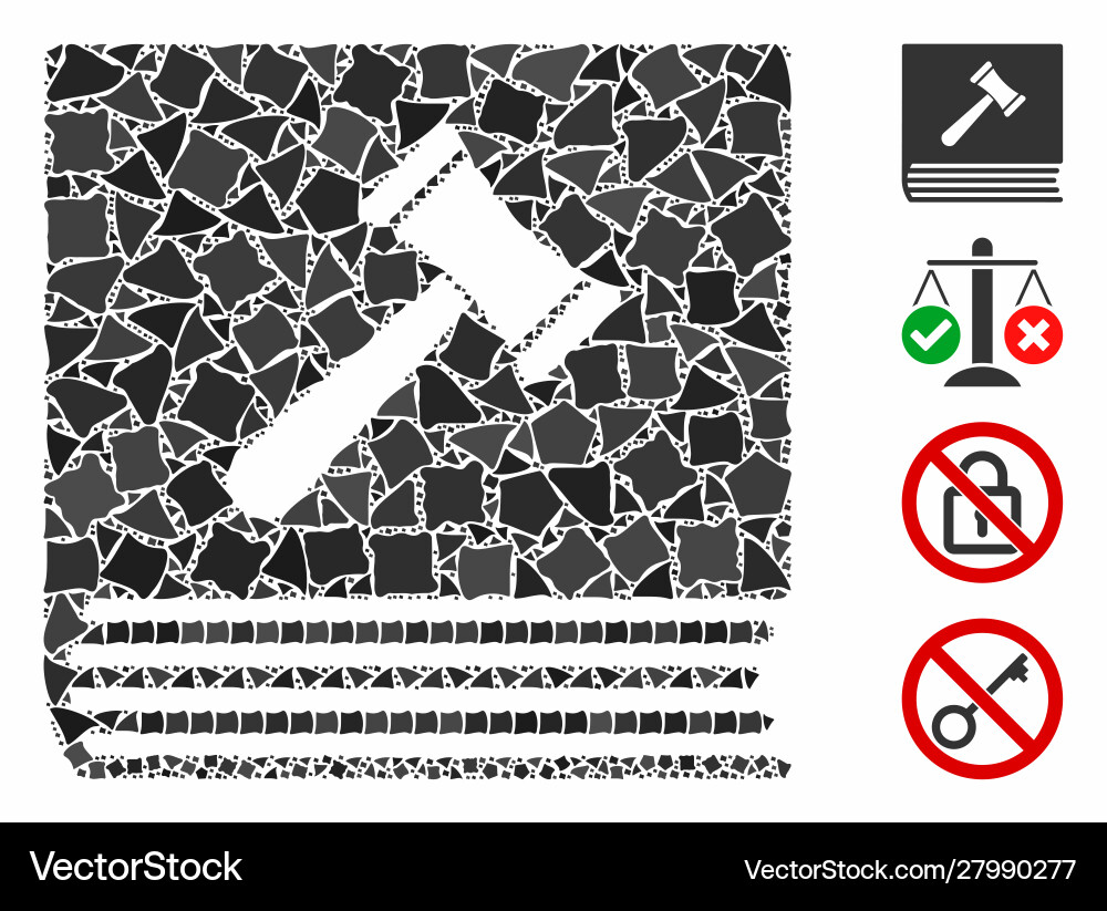 Code conduct mosaic icon bumpy elements Code conduct mosaic icon bumpy elements vector image