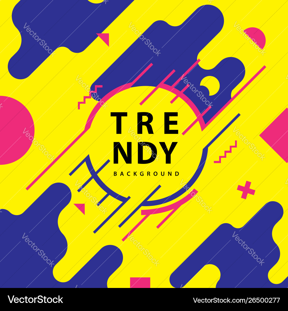 Dynamic Rounded Shapes Background vector image