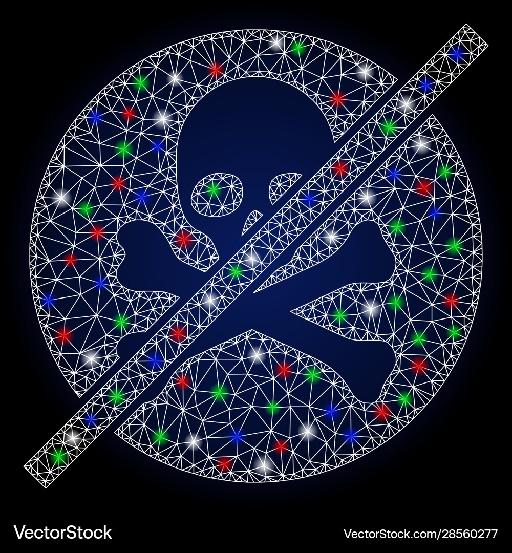 Flare mesh 2d no toxins with spots Vector Image