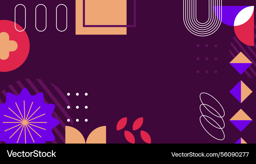 Geometric abstract pattern with vibrant colors Vector Image