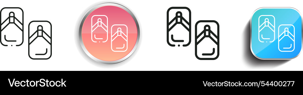 Geta icon thin linear regular and button style Geta icon thin linear regular and button style vector image
