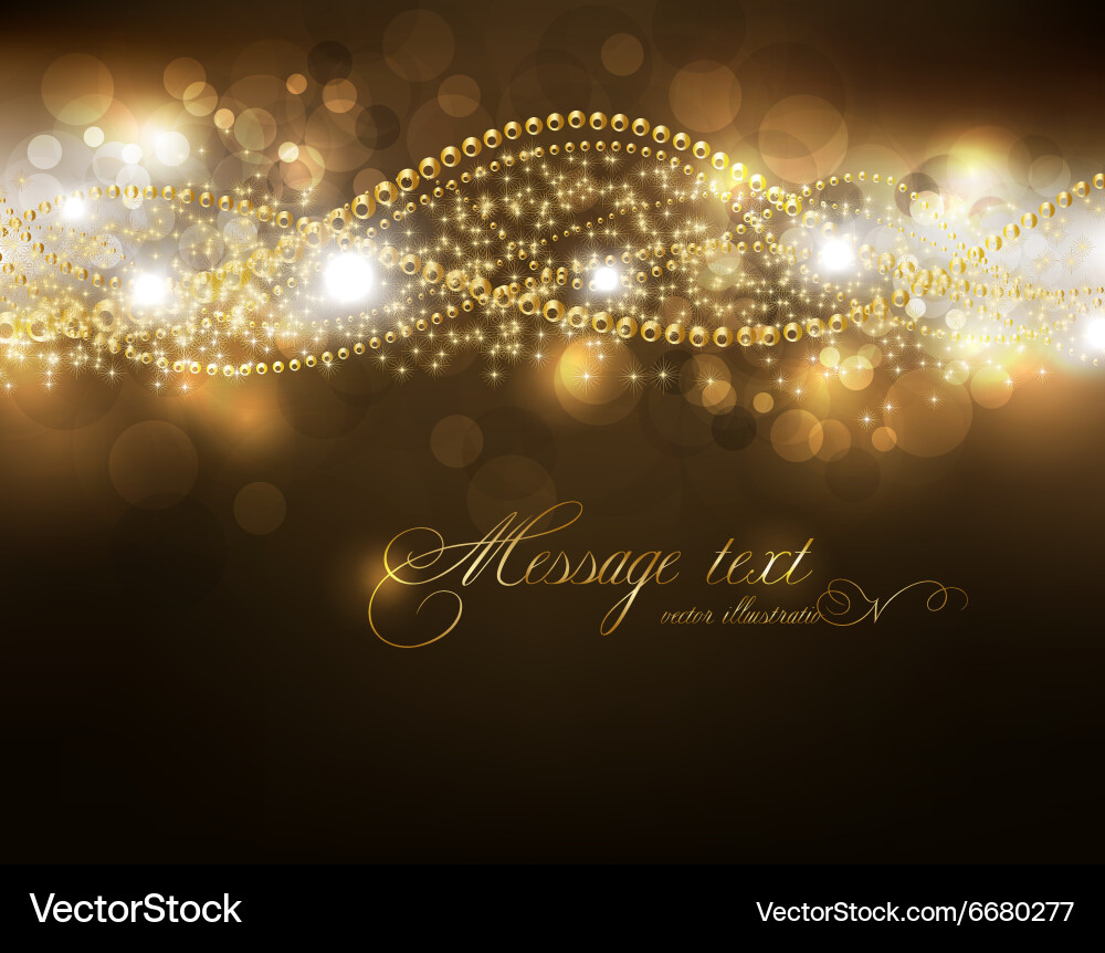 Gold elegant background with text space Vector Image