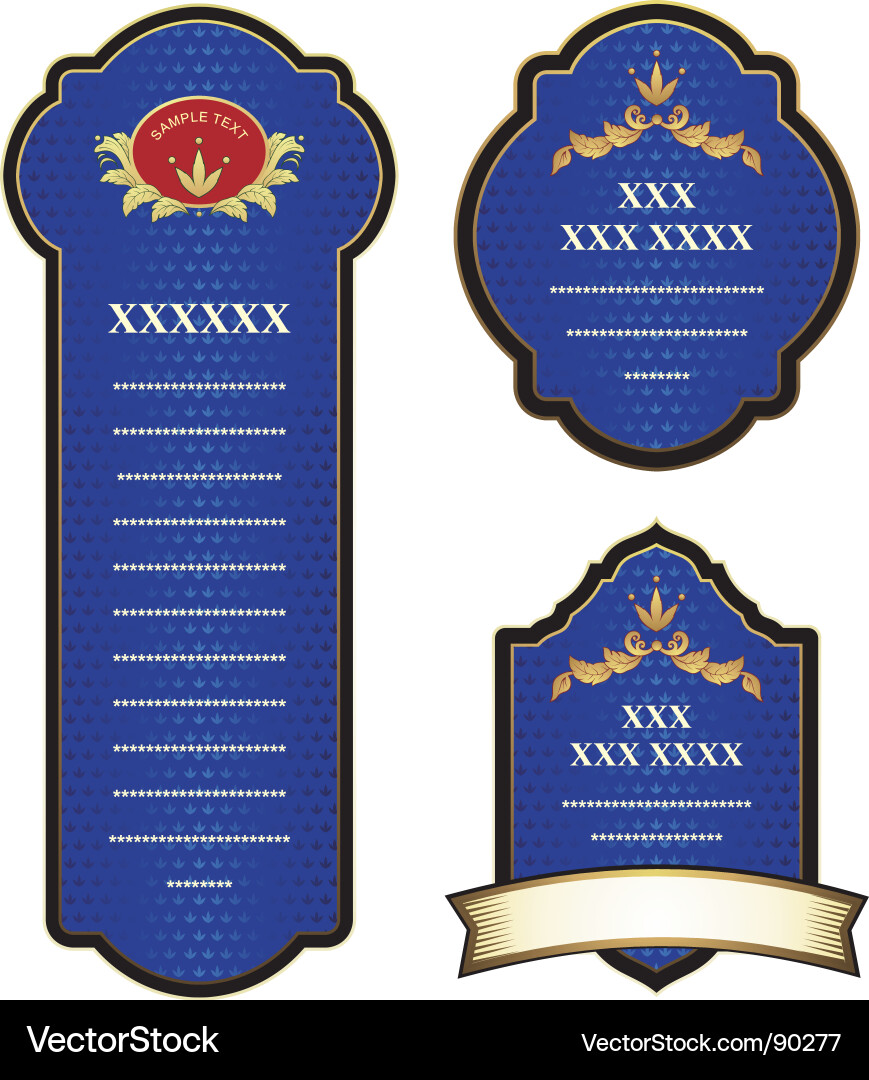 Label vector image