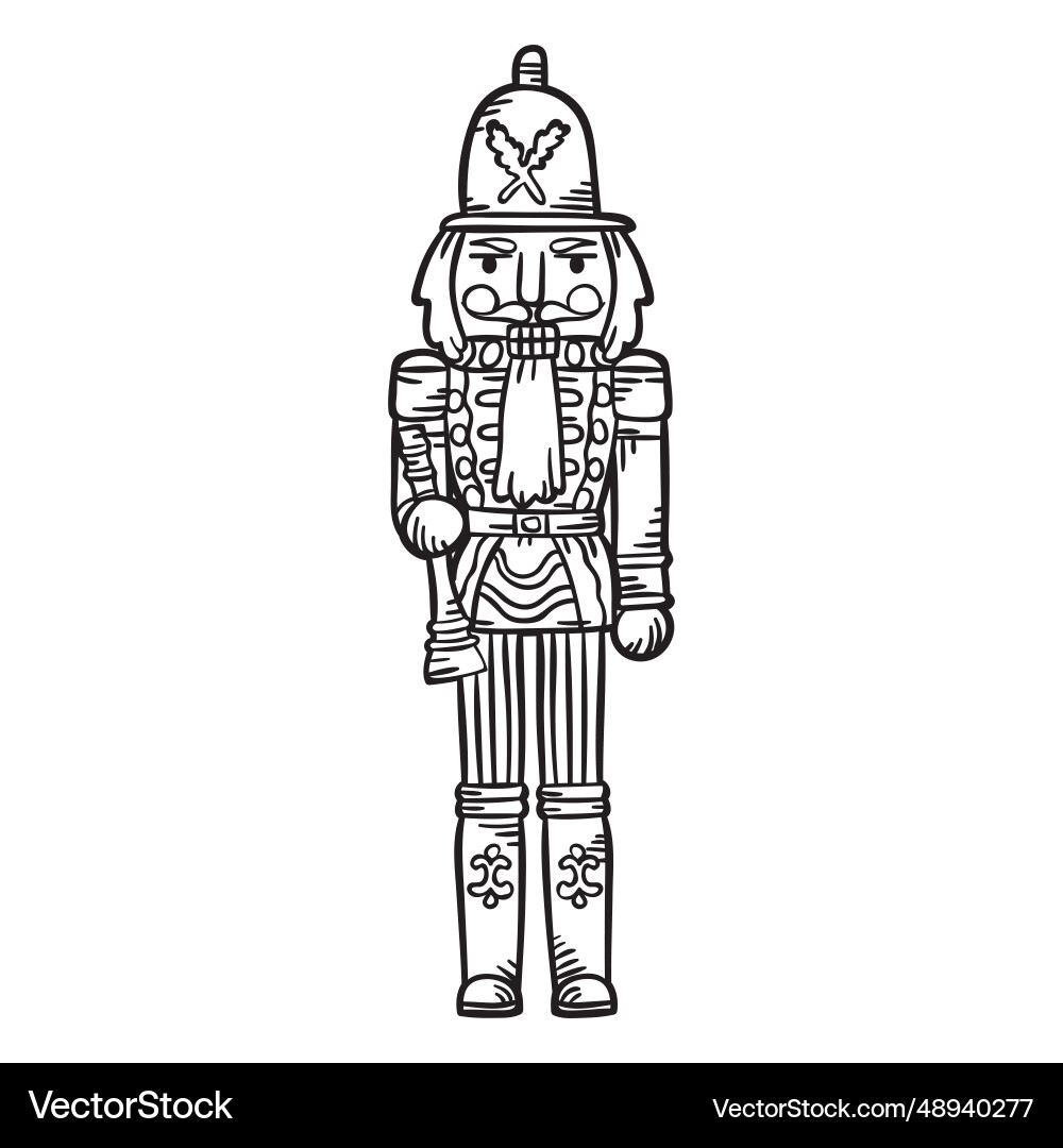 Nutcracker with Bell vector image