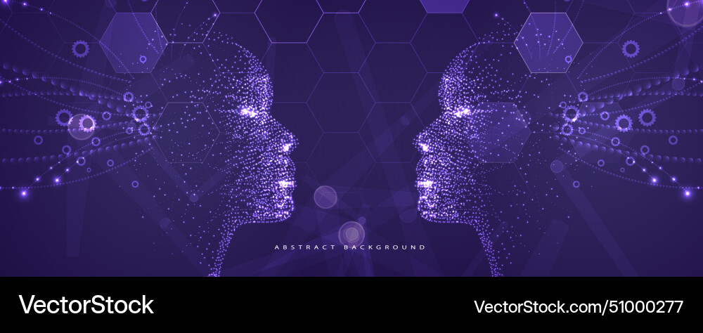Quantum processing deep learning artificial Quantum processing deep learning artificial vector image