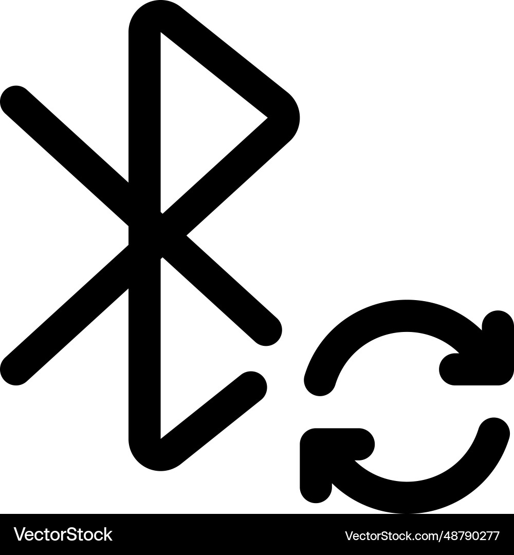 Repeating bluetooth connection on phone vector image