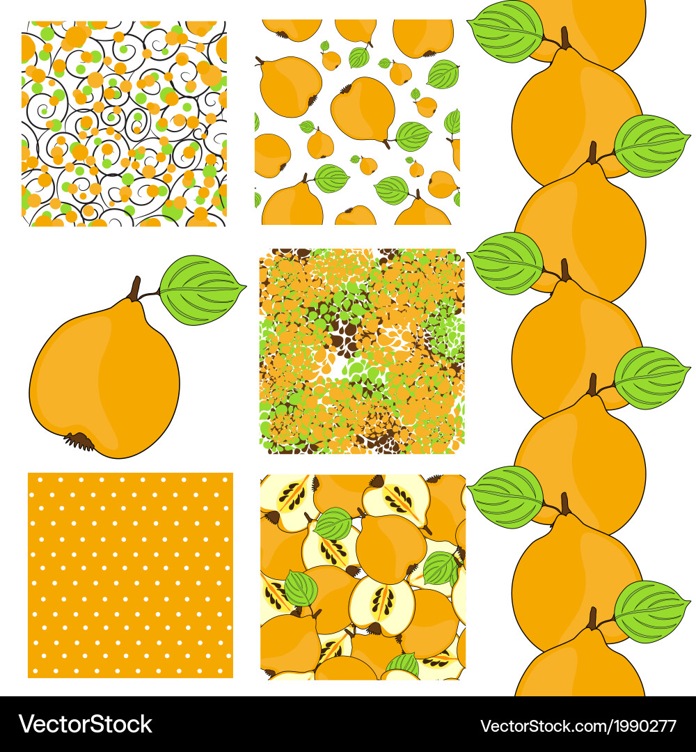 Seamless patterns set vector image