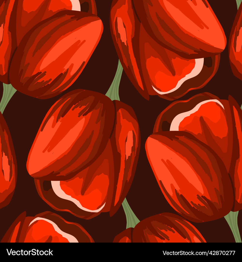 Spring colorful with red Vector Image