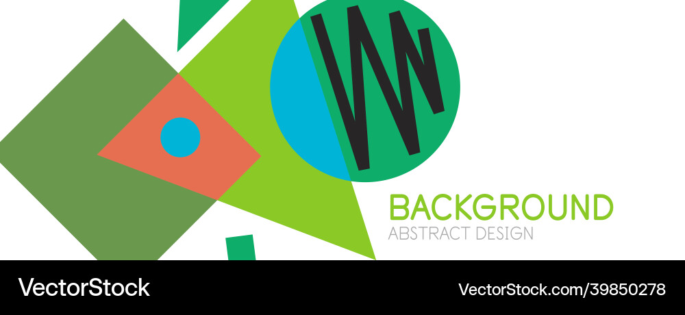 Abstract background blocks lines triangles Vector Image