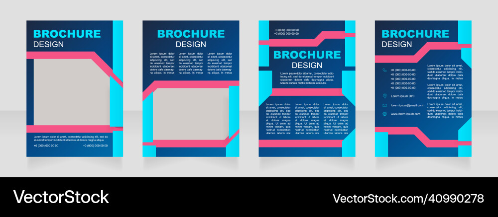 Building project forecasting blank brochure design Building project forecasting blank brochure design vector image