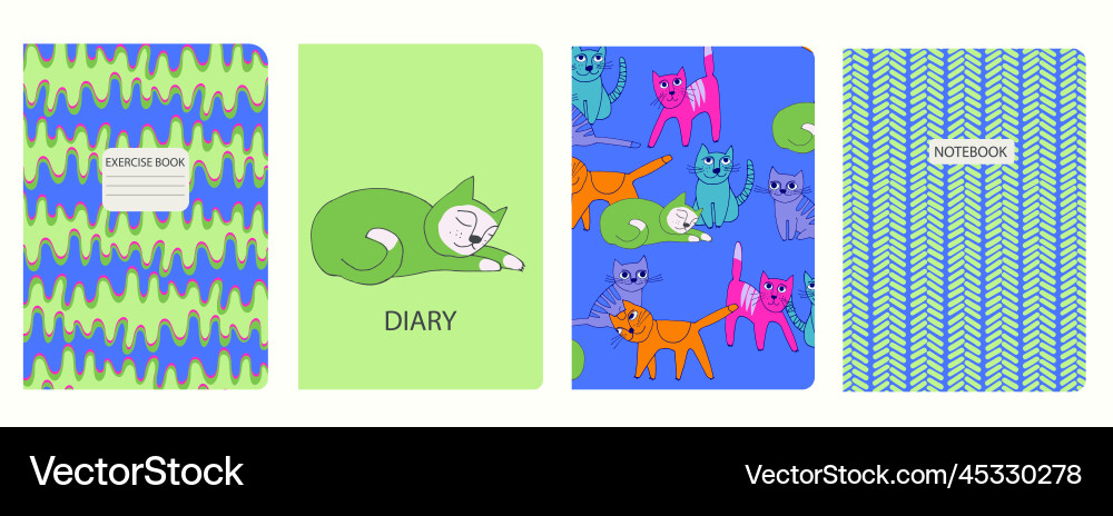 Cover page templates based on seamless patterns Cover page templates based on seamless patterns vector image